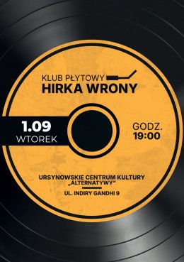 Klub Płytowy Hirka Wrony | spotkania z muzyką w roli głównej